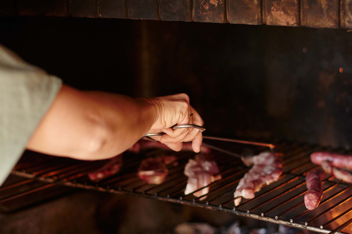 Porxo exterior amb barbacoa